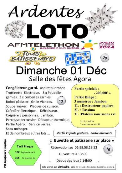 LOTO Téléthon 2024