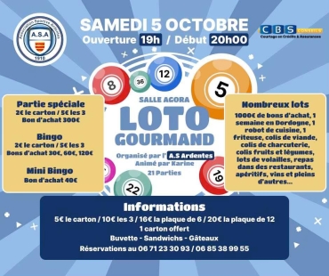 LOTO de l'AS Ardentes Foot